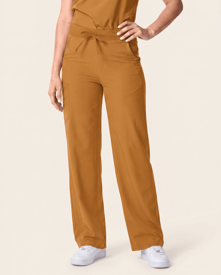 Women's High Waisted Wide Leg Pant Cider