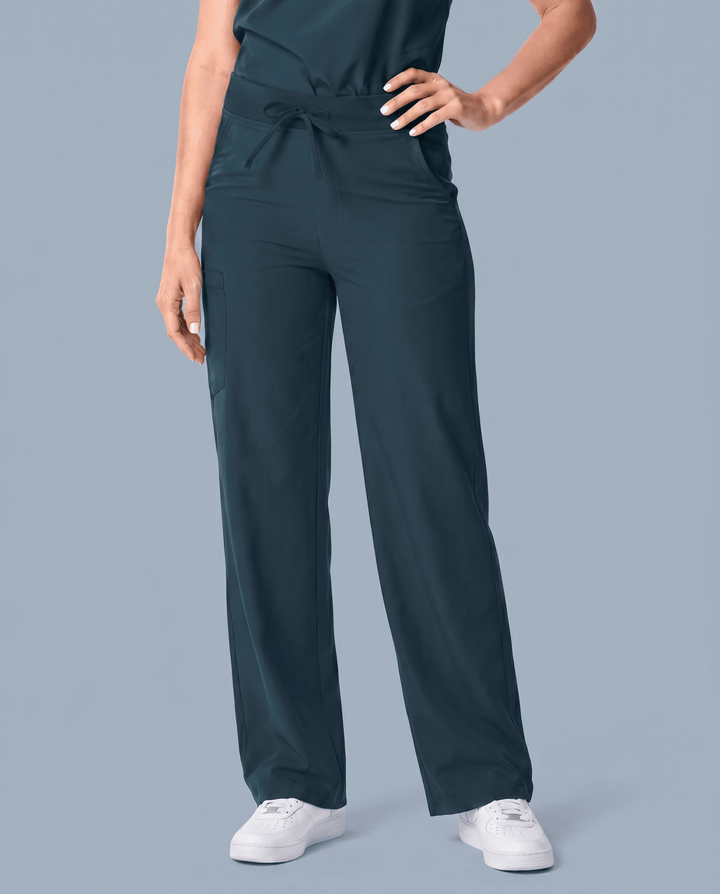 Women's High Waisted Wide Leg Pant Dark Harbor