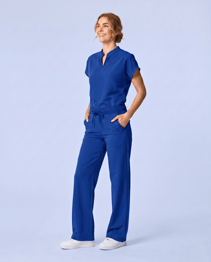 Women's High Waisted Wide Leg Pant Galaxy Blue