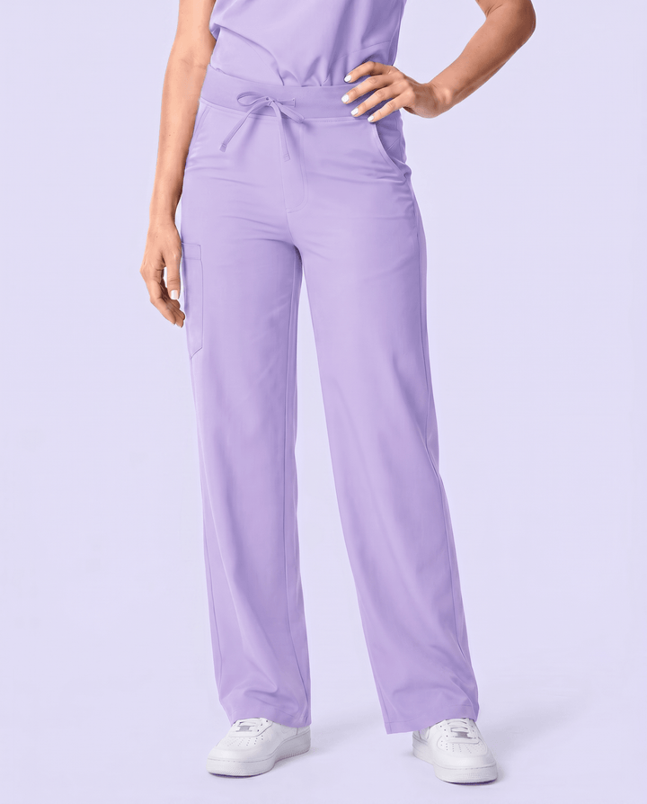 Women's High Waisted Wide Leg Pant Lavender