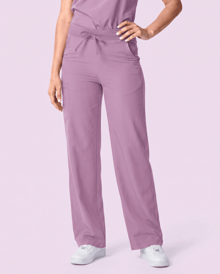 Women's High Waisted Wide Leg Pant Lilac
