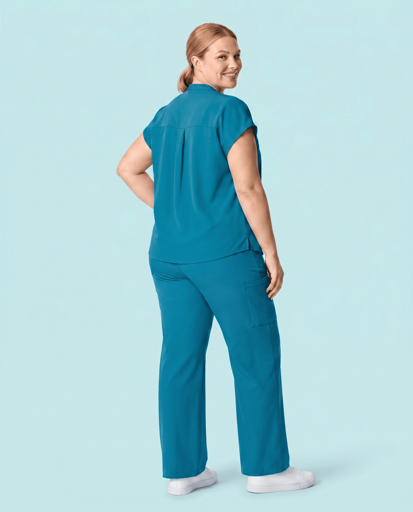 Women's High Waisted Wide Leg Pant Marina - Scrubloop