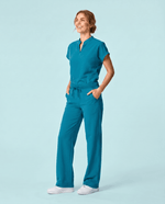 Women's High Waisted Wide Leg Pant Marina - Scrubloop