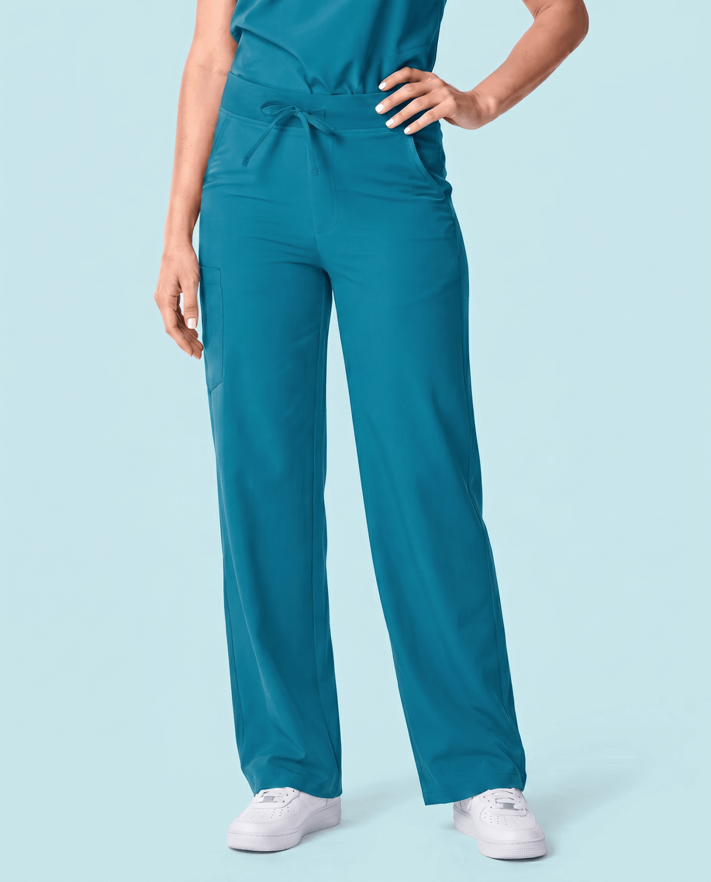 Women's High Waisted Wide Leg Pant Marina - Scrubloop