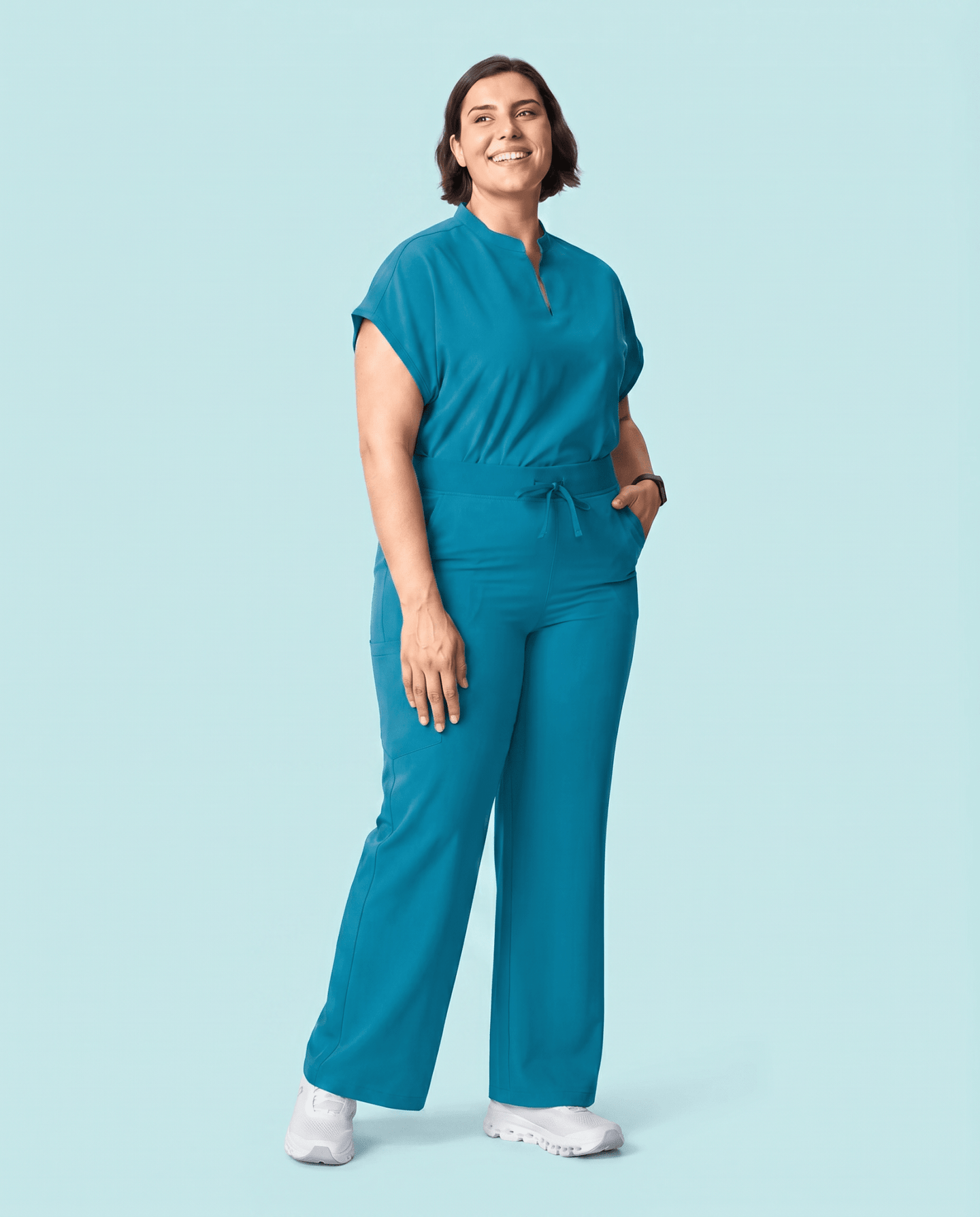 Women's High Waisted Wide Leg Pant Marina - Scrubloop