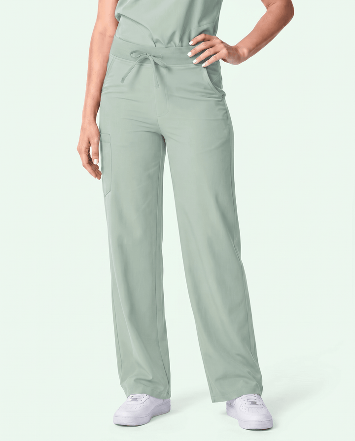 Women's High Waisted Wide Leg Pant Mint