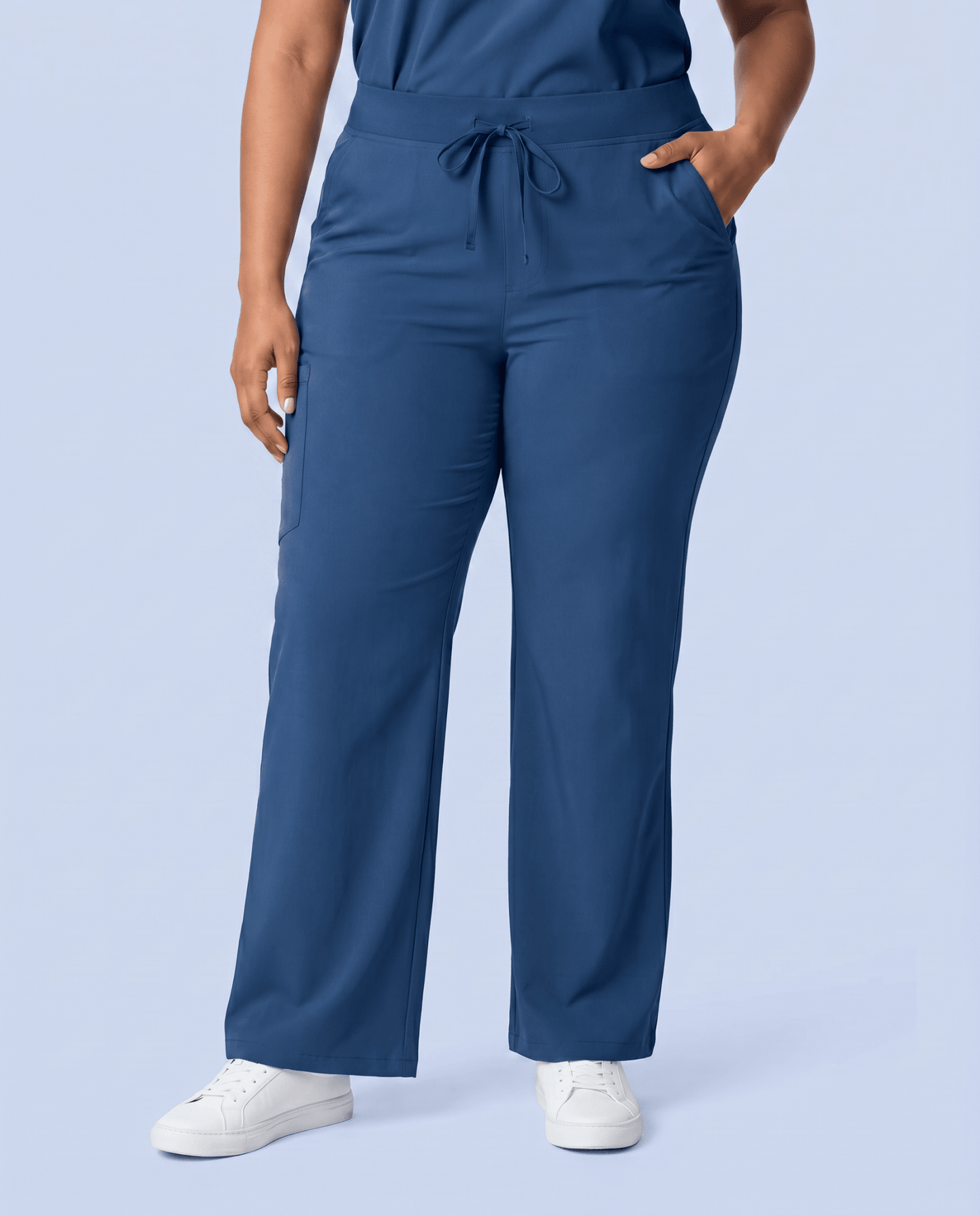 Women's High Waisted Wide Leg Pant Ocean - Scrubloop