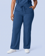 Women's High Waisted Wide Leg Pant Ocean - Scrubloop