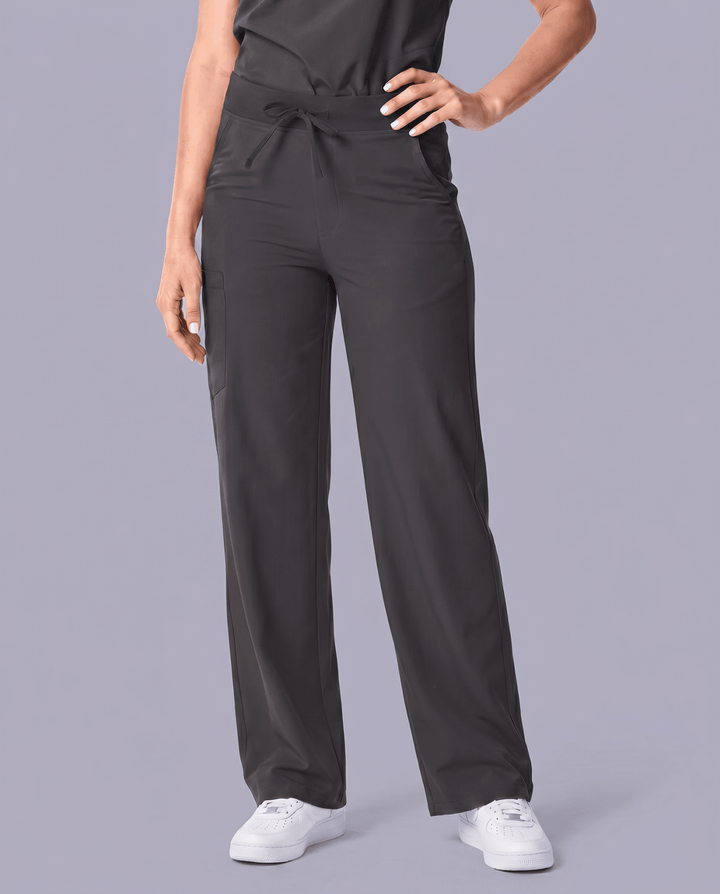 Women's High Waisted Wide Leg Pant Pewter