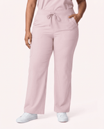 Women's High Waisted Wide Leg Pant Rose Quartz - Scrubloop