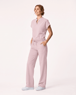 Women's High Waisted Wide Leg Pant Rose Quartz - Scrubloop