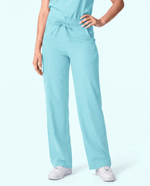Women's High Waisted Wide Leg Pant Surf - Scrubloop