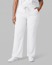Women's High Waisted Wide Leg Pant White