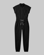 Women's Jogger Jumpsuit Black - Scrubloop