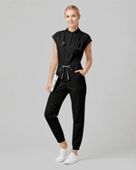 Women's Jogger Jumpsuit Black - Scrubloop