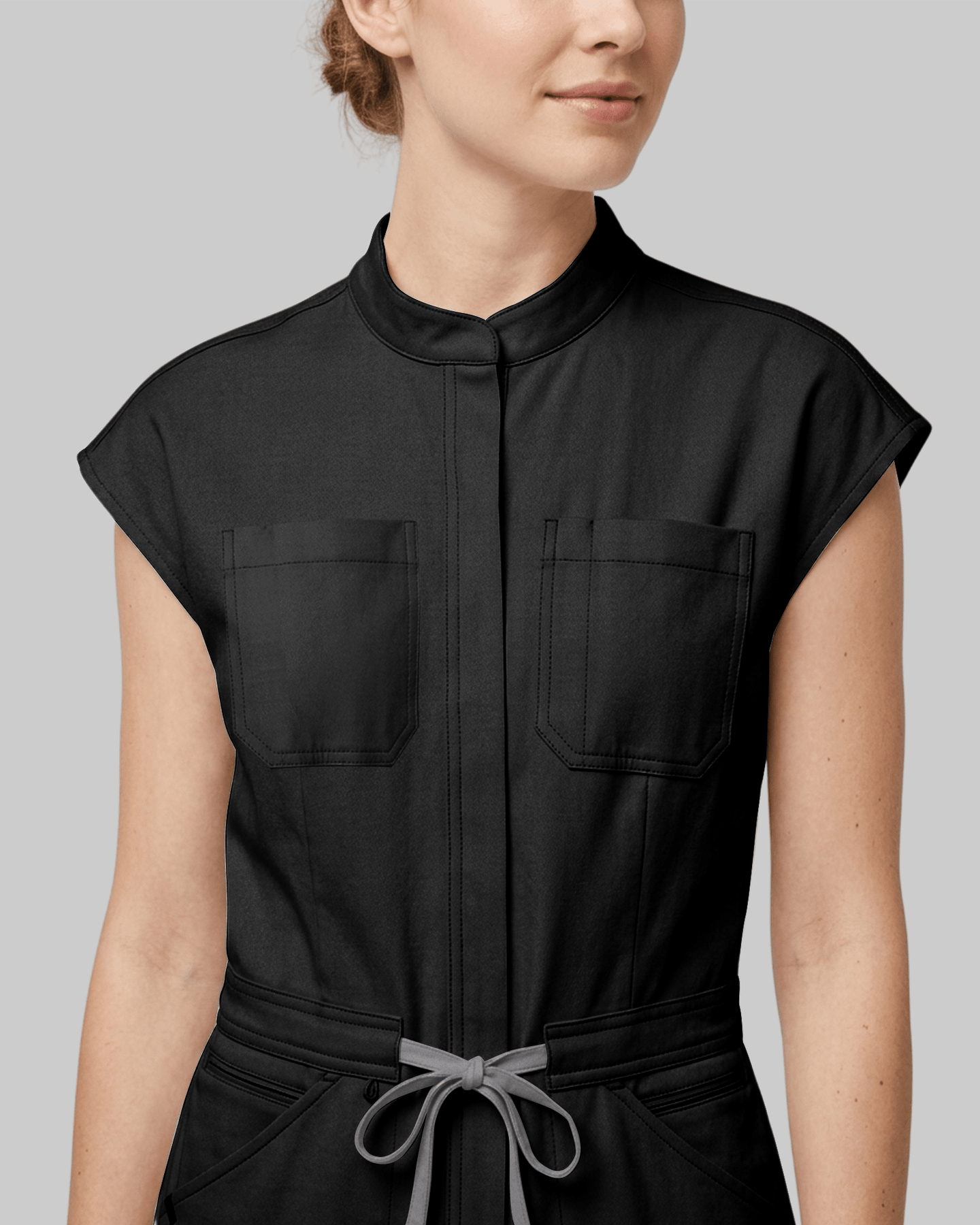 Women's Jogger Jumpsuit Black - Scrubloop