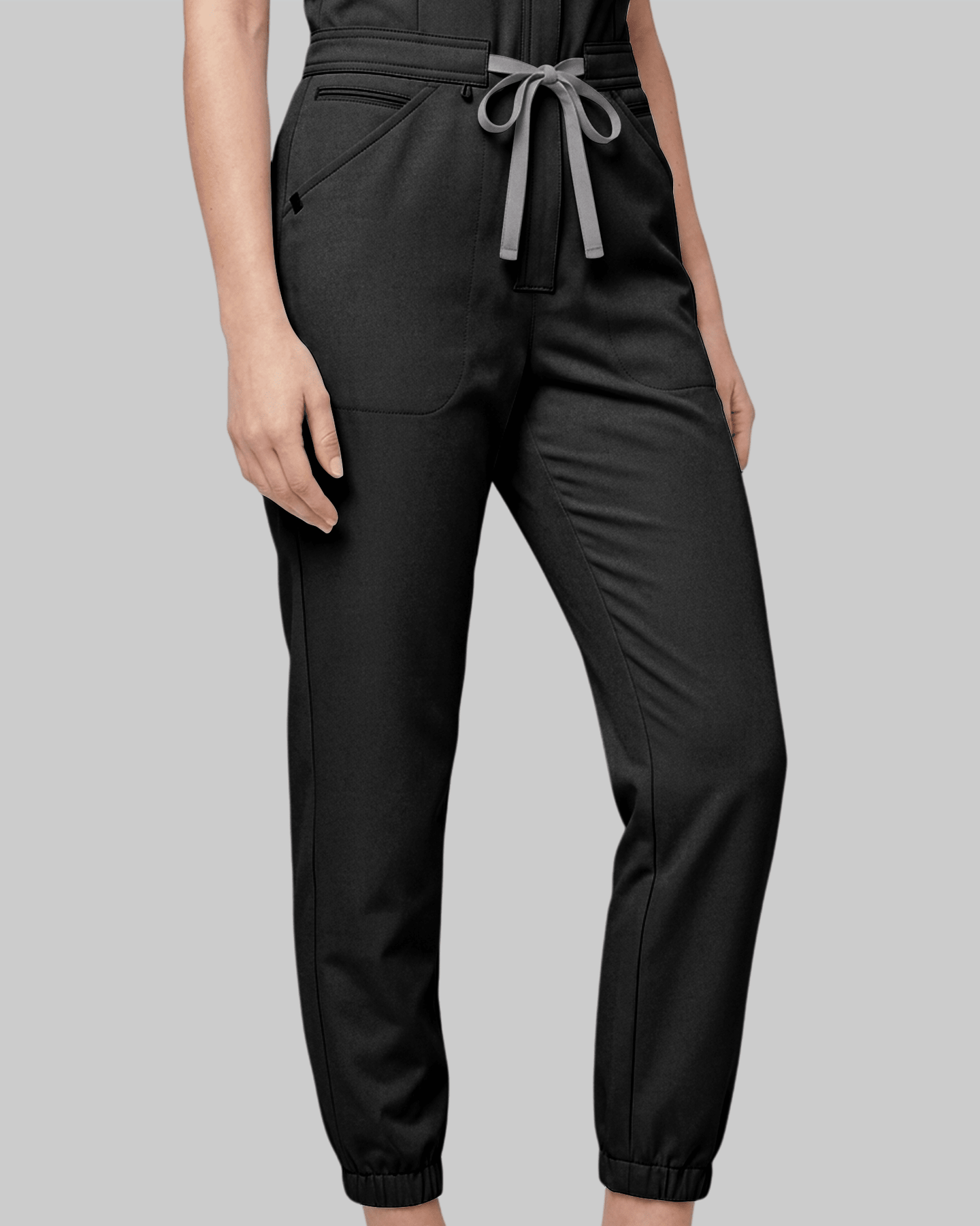 Women's Jogger Jumpsuit Black - Scrubloop