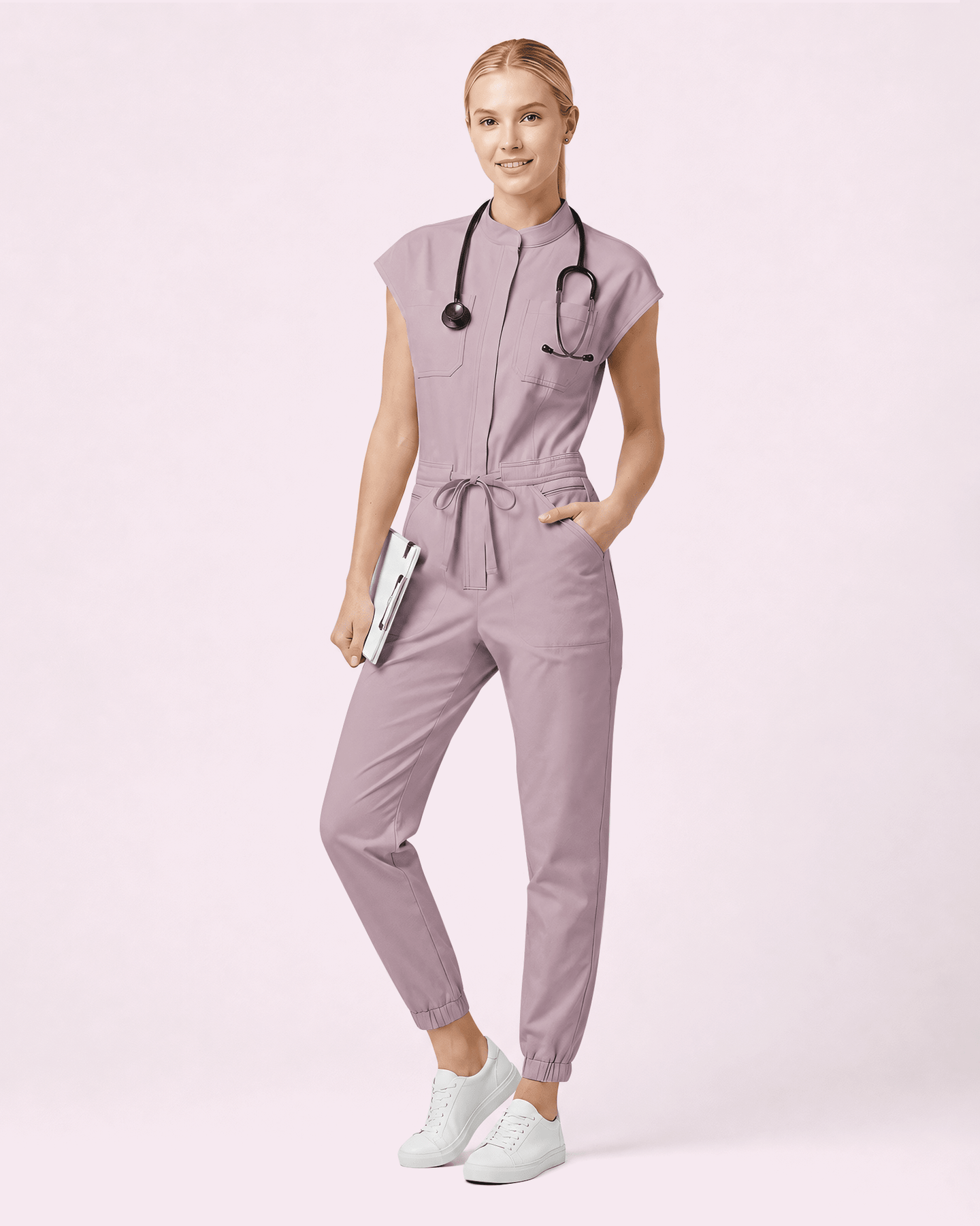 Women's Jogger Jumpsuit Blossom - Scrubloop