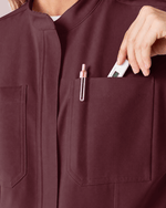 Women's Jogger Jumpsuit Burgundy - Scrubloop