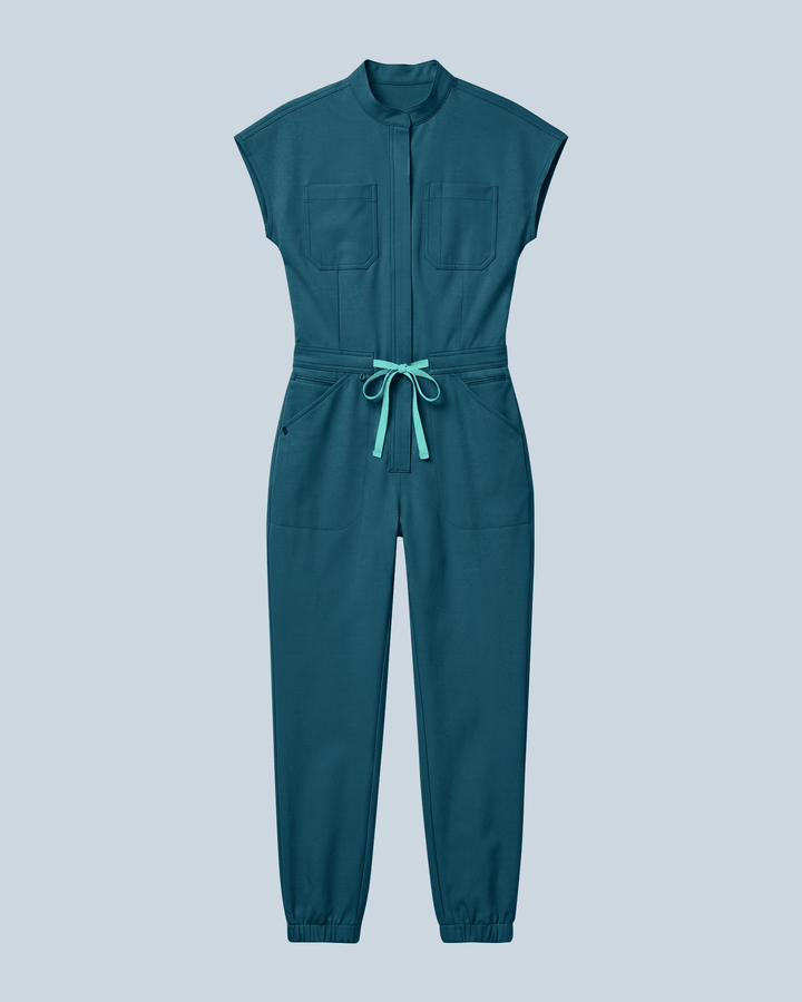Women's Jogger Jumpsuit Caribbean Blue
