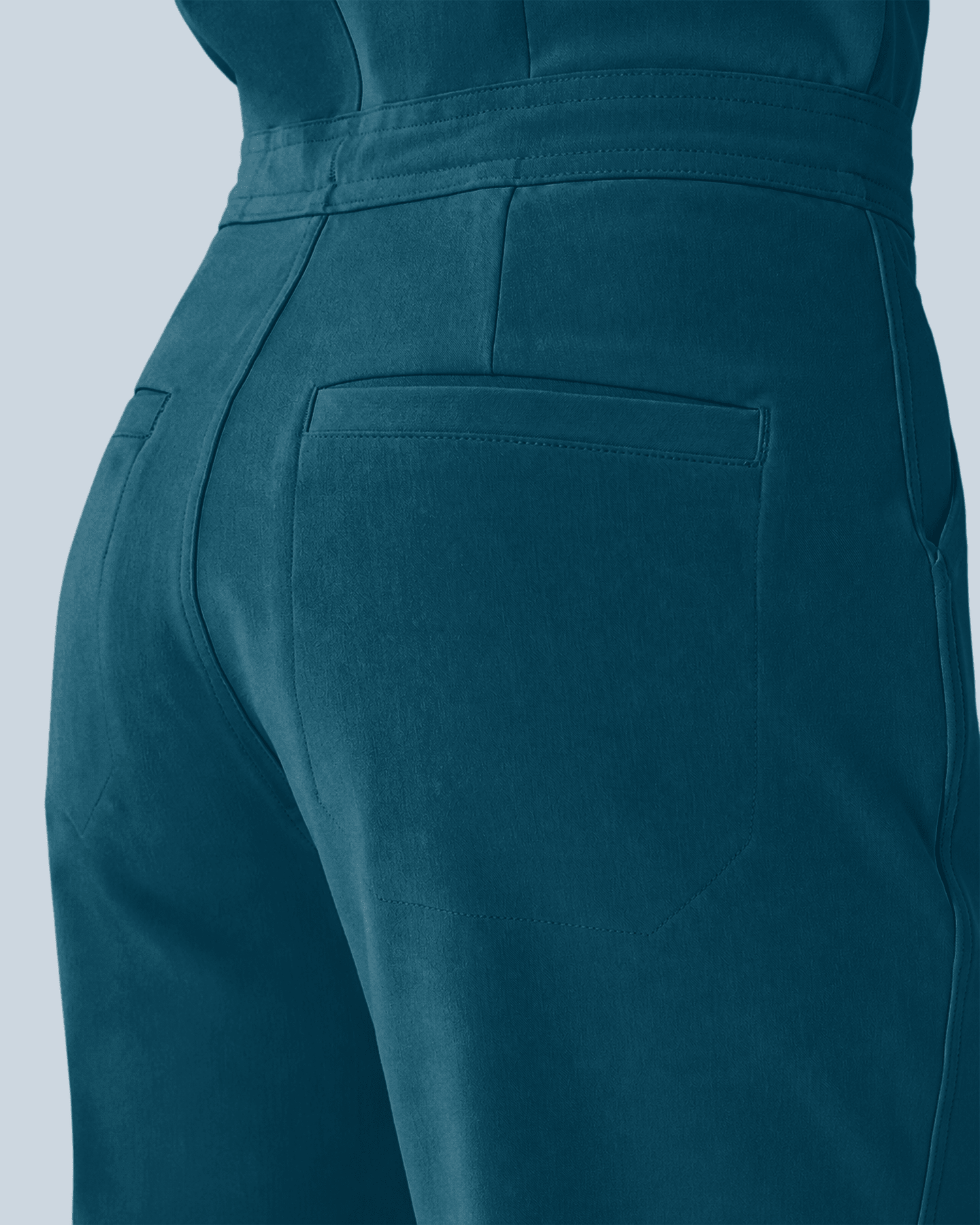 Women's Jogger Jumpsuit Caribbean Blue - Scrubloop