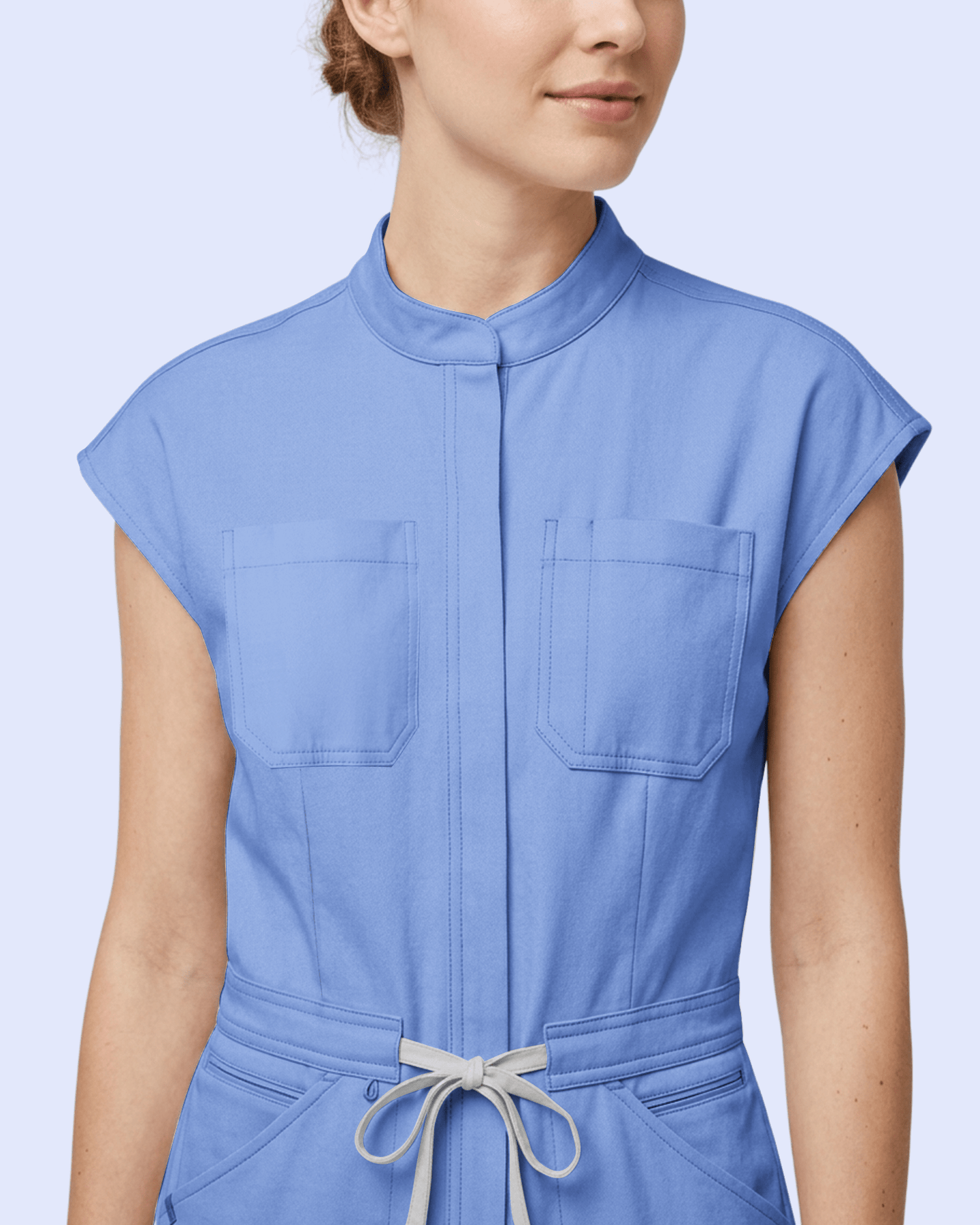 Women's Jogger Jumpsuit Ceil Blue - Scrubloop