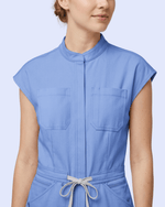 Women's Jogger Jumpsuit Ceil Blue - Scrubloop