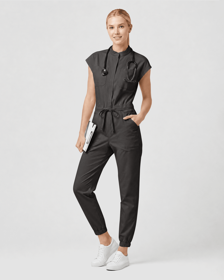Women's Jogger Jumpsuit Charcoal