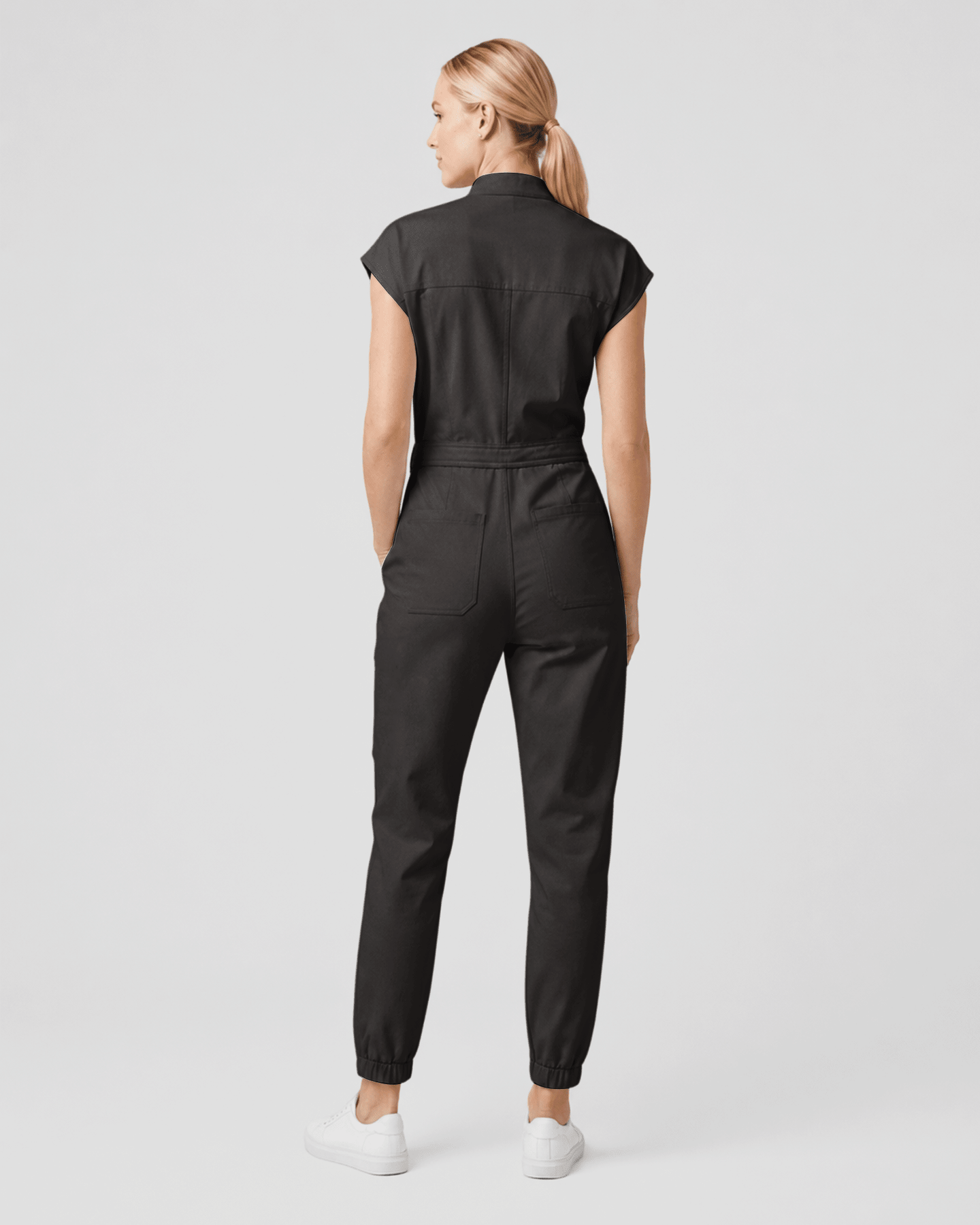 Women's Jogger Jumpsuit Charcoal - Scrubloop