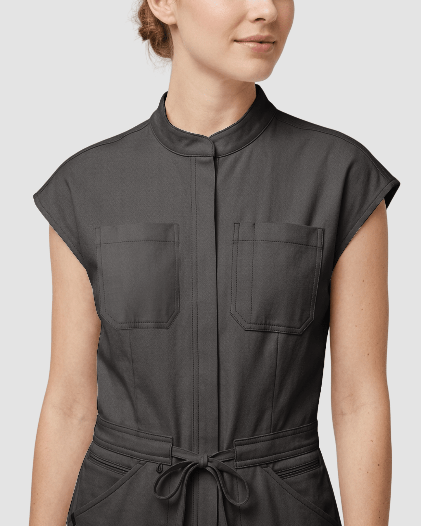 Women's Jogger Jumpsuit Charcoal - Scrubloop