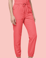 Women's Jogger Jumpsuit Coral - Scrubloop
