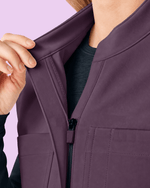 Women's Jogger Jumpsuit Deep Eggplant - Scrubloop