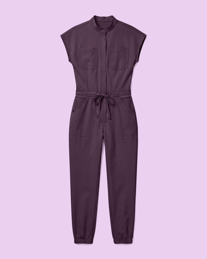 Women's Jogger Jumpsuit Deep Eggplant