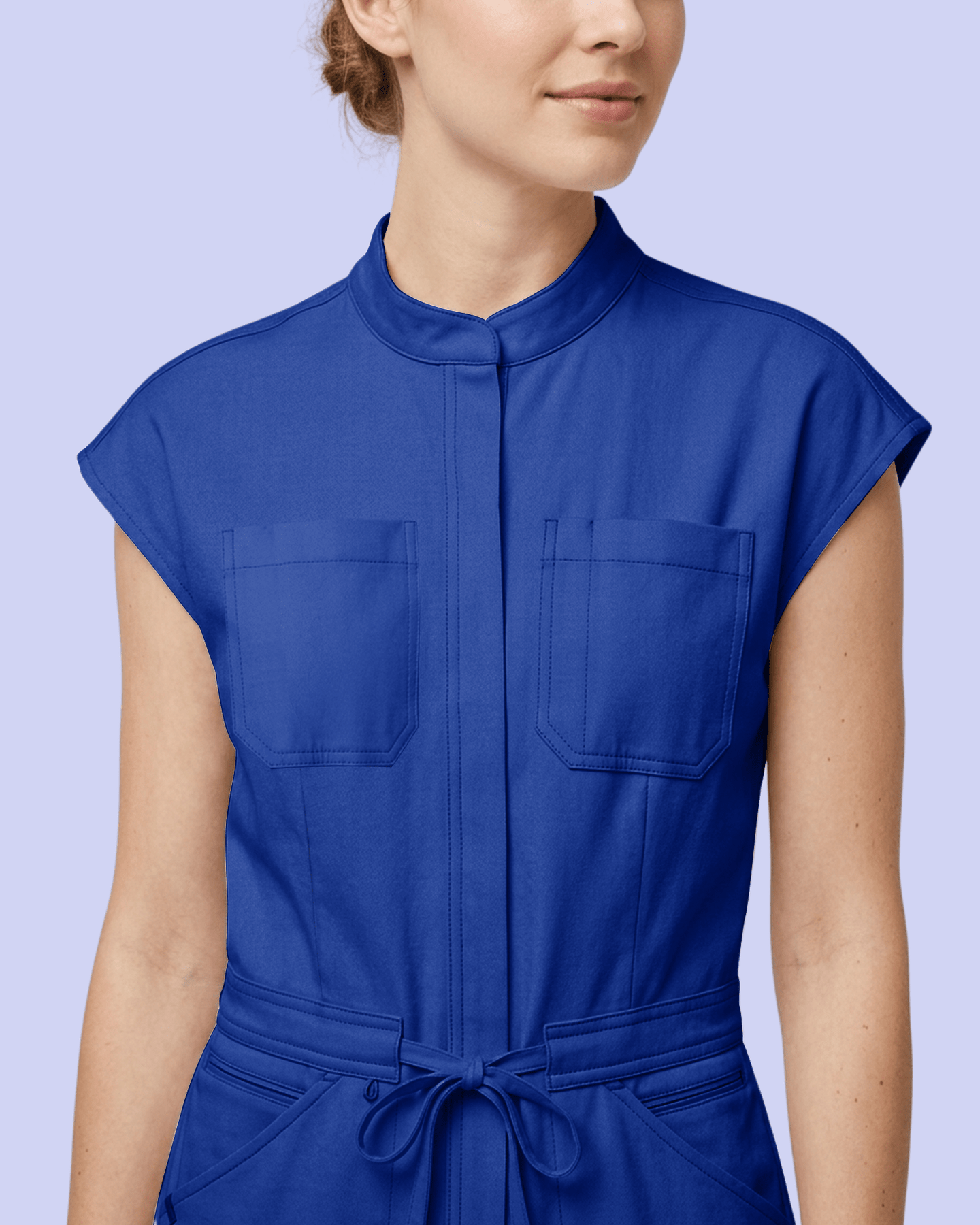 Women's Jogger Jumpsuit Galaxy Blue - Scrubloop