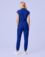 Women's Jogger Jumpsuit Galaxy Blue - Scrubloop