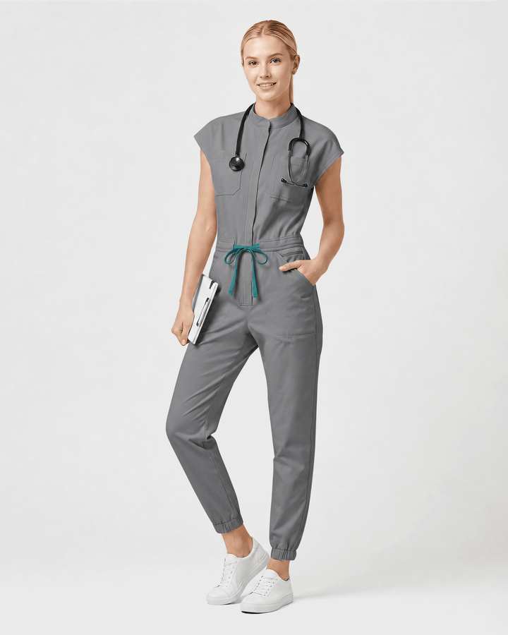 Women's Jogger Jumpsuit Heather Gray