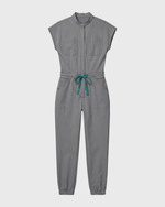 Women's Jogger Jumpsuit Heather Gray - Scrubloop