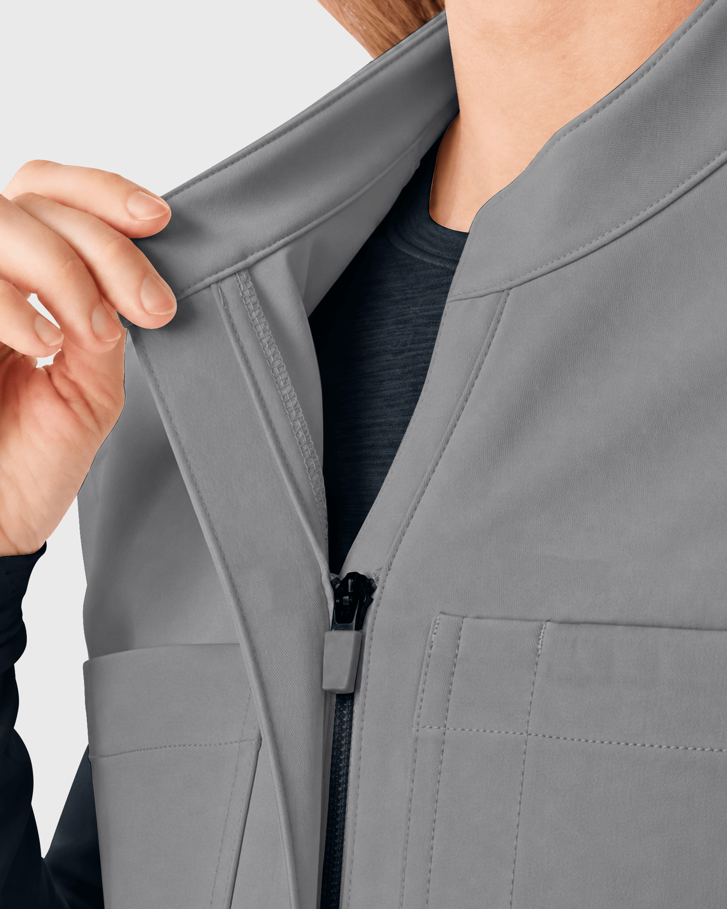 Women's Jogger Jumpsuit Heather Gray - Scrubloop