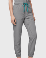 Women's Jogger Jumpsuit Heather Gray - Scrubloop