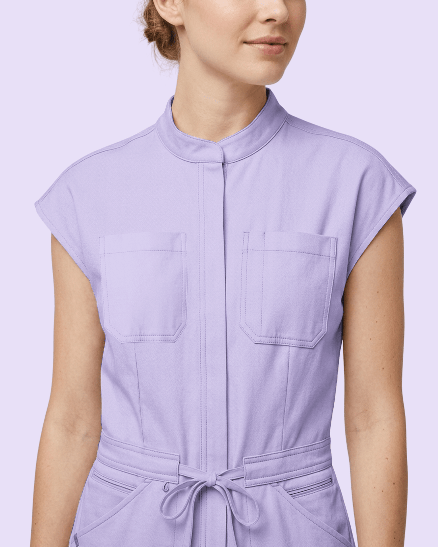 Women's Jogger Jumpsuit Lavender - Scrubloop