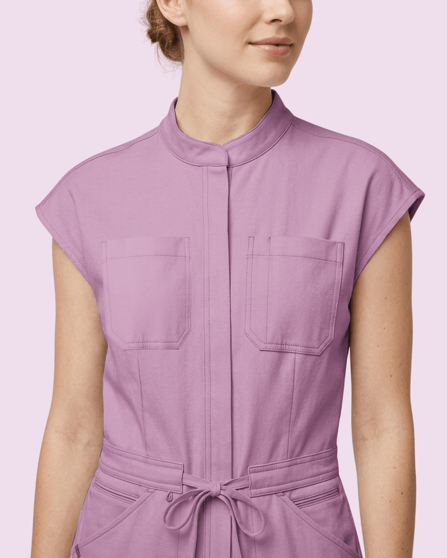 Women's Jogger Jumpsuit Lilac - Scrubloop