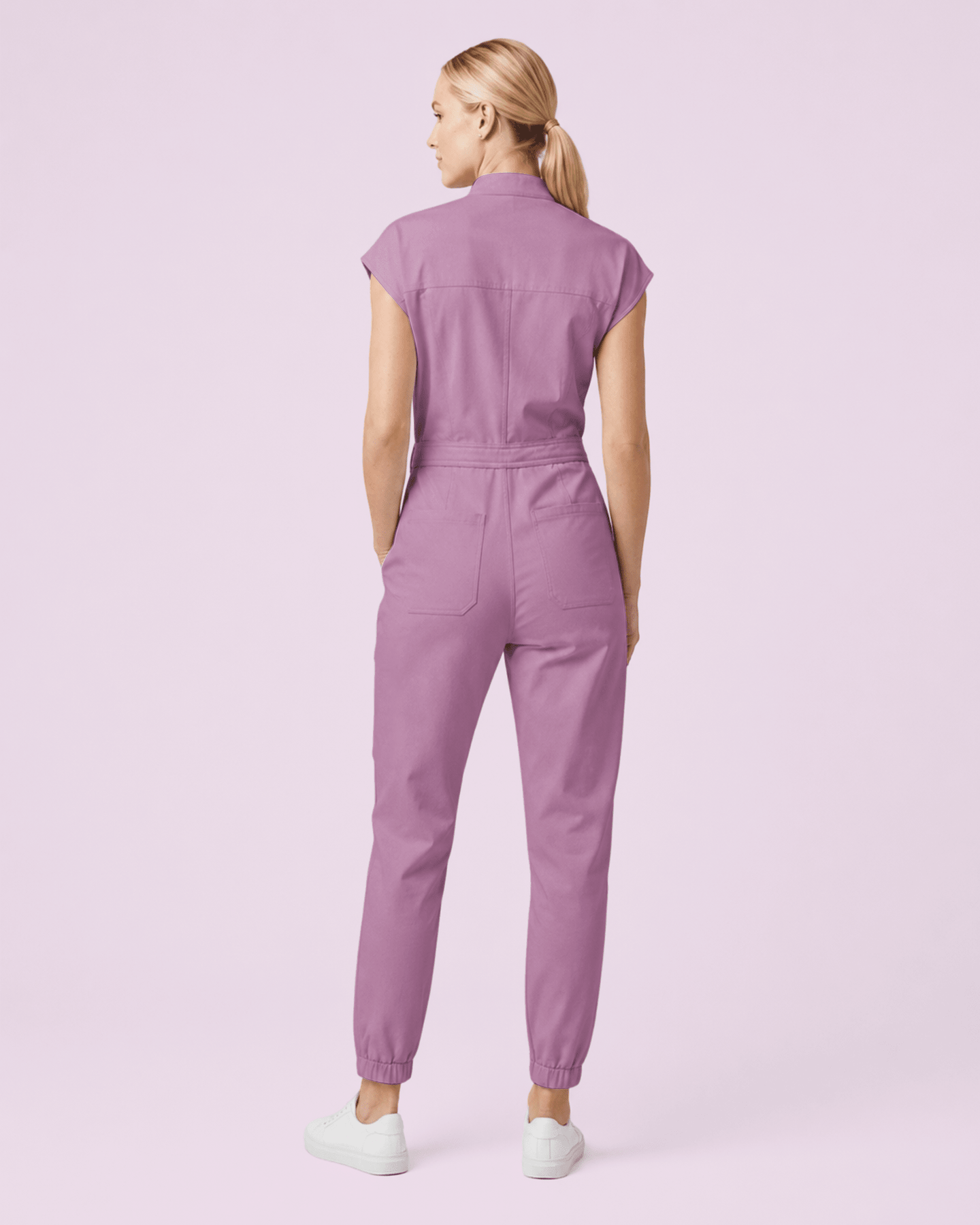 Women's Jogger Jumpsuit Lilac - Scrubloop