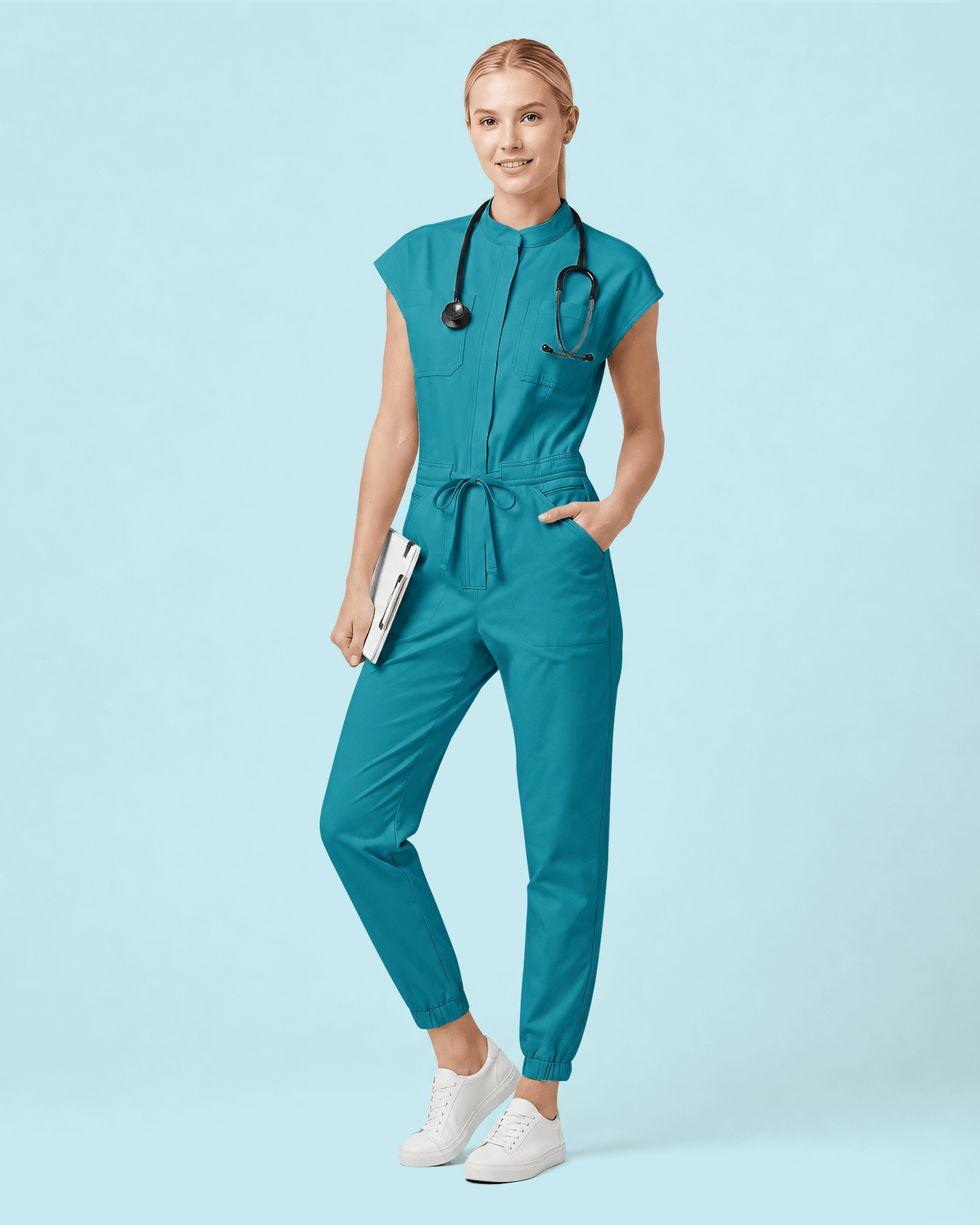 Women's Jogger Jumpsuit Marina - Scrubloop