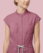 Women's Jogger Jumpsuit Mauve - Scrubloop