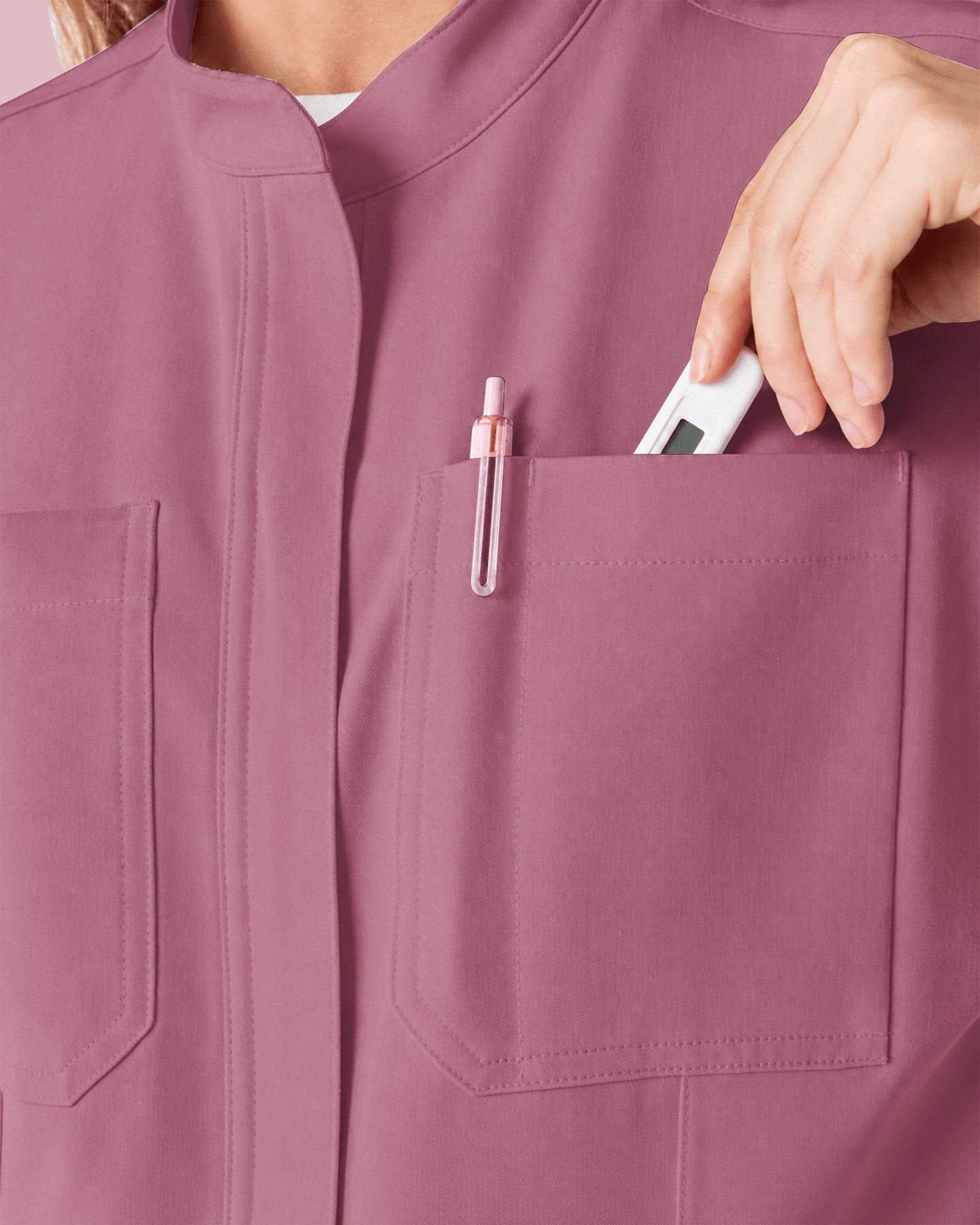 Women's Jogger Jumpsuit Mauve - Scrubloop
