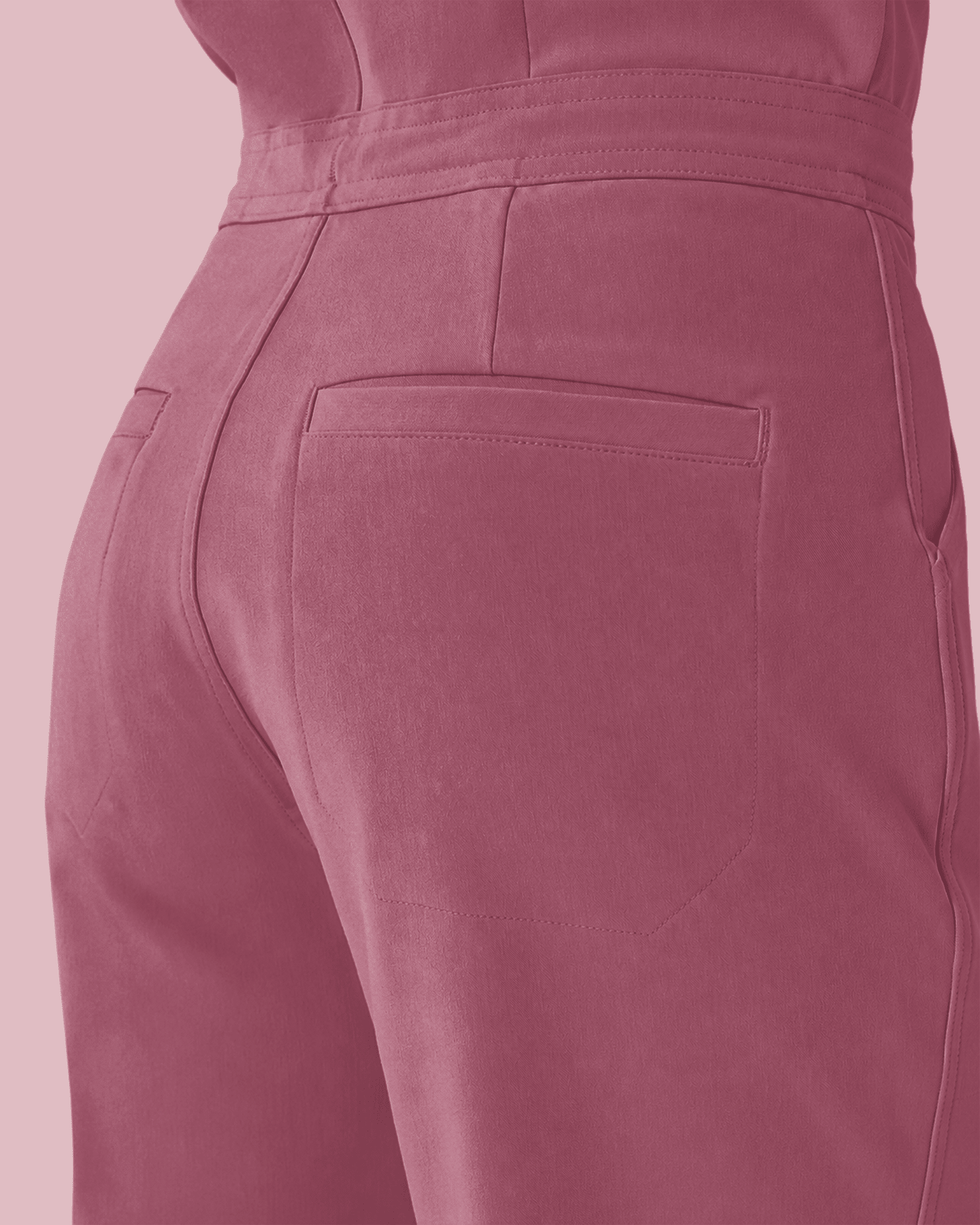 Women's Jogger Jumpsuit Mauve - Scrubloop