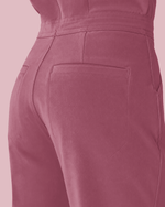 Women's Jogger Jumpsuit Mauve - Scrubloop