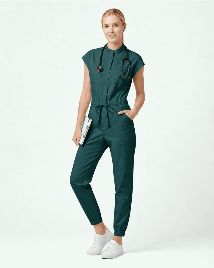 Women's Jogger Jumpsuit Midnight Green