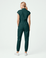Women's Jogger Jumpsuit Midnight Green - Scrubloop