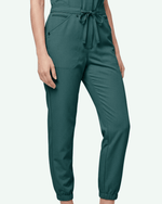 Women's Jogger Jumpsuit Midnight Green - Scrubloop